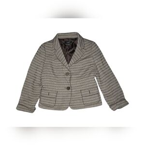 𝅺Talbots Brown Wool Blend Blazer Size 10